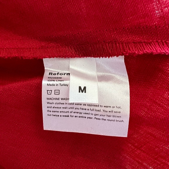 Reformation Rodin Dress (Red) - Picture 9 of 16